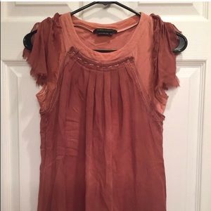 💥BCBG💥 Chiffon effect overlay Tee